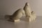 Weiße Frieden Turteltauben Skulpturen aus Keramik von Jacques Adnet, 1920er, 2er Set 4