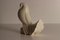 Crackled Ceramic White Peace Turtledove Sculptures by Jacques Adnet, 1920s, Set of 2 9