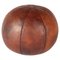 Mid-Century Modern Leather Medicine Ball, 1950s 1