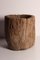 Large Rustic Elm Wooden Mortar Bowl, 1890s 8