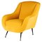 Mid-Century Modern Italian Lounge Chairs in Yellow, 2021 1