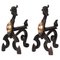Gryphons Gothic Fire Dogs, vittoriano, XIX secolo, set di 2, Immagine 1