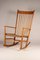 Modern Scandinavian Rocking Chair J16 in Beech & Danish Cord attributed to Hans J. Wegner for FDB, 1950s, Image 13