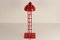 Space Age Red Ladder Desk Lamp, 1960s 8