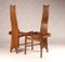 Art Nouveau Oak Steam Bent Dining Chairs by Charles Rennie Mackintosh, 1915, Set of 4 2