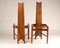 Art Nouveau Oak Steam Bent Dining Chairs by Charles Rennie Mackintosh, 1915, Set of 4, Image 20