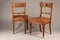Arts & Crafts Oak Back Pierced Hall Chairs with Soft Pad Seat, 1895, Set of 2, Image 5