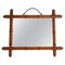 Espejo de imitación de bambú con marco de nogal, Inglaterra, década de 1800, Imagen 1