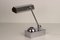 Art Deco Adjustable Chrome Bankers Desk Light with Inkwell, 1920s, Image 5