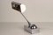 Art Deco Adjustable Chrome Bankers Desk Light with Inkwell, 1920s 4