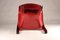 Red Vicario Lounge Chairs attributed to Vico Magistretti for Artemide, 1970s, Set of 2 12