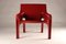 Red Original Lounge Chair Vicario attributed to Vico Magistretti for Artemide, 1970s, Image 9