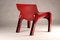 Fauteuils Vicario Rouges attribués à Vico Magistretti pour Artemide, 1970s, Set de 2 10