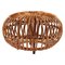 Mid-Century Modern Wicker Ottoman, 1950s, Image 1