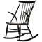 Modern Scandinavian Rocking Chair attributed to Illum Wikkelsø, 1960s, Image 1