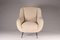 Mid-Century Modern Italian Lounge Chair Sophia in Ivory Velvet, 2019 2