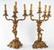 Candelabras in Gilded and Chiseled Bronze, Set of 2 7