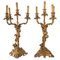 Candelabras in Gilded and Chiseled Bronze, Set of 2 1