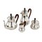 French Tea and Coffee Service in Silver Plated Metal, Set of 4 2
