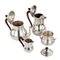French Tea and Coffee Service in Silver Plated Metal, Set of 4 3