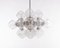 Space Age Sputnik Atomium Glass Chandelier attributed to Cosack, Germany, 1970s 4