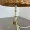 Original Rattan and Brass Table Light by United Workshops Munich, Germany, 1950s 19