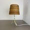 Original Rattan and Brass Table Light by United Workshops Munich, Germany, 1950s 16