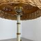 Original Rattan and Brass Table Light by United Workshops Munich, Germany, 1950s 14
