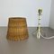 Original Rattan and Brass Table Light by United Workshops Munich, Germany, 1950s 3