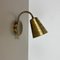 Italian Brass Theatre Wall Light Sconces by Gio Ponti in the style of Stilnovo, Italy, 1950s 3