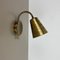 Italian Brass Theatre Wall Light Sconces by Gio Ponti in the style of Stilnovo, Italy, 1950s, Image 3