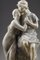 Statua in alabastro e marmo rappresentante Elena e Parigi, inizio XX secolo, Immagine 9