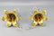 Art Deco French Gilt Bronze and Clear Glass Ceiling Lights, 1920s, Set of 2 18