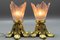 Art Deco French Gilt Bronze and Clear Glass Ceiling Lights, 1920s, Set of 2 3