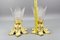 Art Deco French Gilt Bronze and Clear Glass Ceiling Lights, 1920s, Set of 2, Image 20