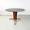 Mid-Century Modern Italian Alpi Marble, Wood and Brass Round Dining Table, 1950s 3