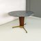 Mid-Century Modern Italian Alpi Marble, Wood and Brass Round Dining Table, 1950s 2