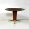 Mid-Century Modern Italian Alpi Marble, Wood and Brass Round Dining Table, 1950s 5