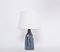 Tall Blue Model 1042 Table Lamp in Stoneware by Einar Johansen for Søholm, 1960s 5