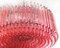 Large Triedri Murano Glass Chandelier with 391 Pink Prims Triedri, 1990s 17