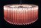 Large Triedri Murano Glass Chandelier with 391 Pink Prims Triedri, 1990s 11