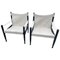 Mid-Century Modern Danish Safari Chairs attributed to Erik Wørts for Eilersen, 1960s, Set of 2 1