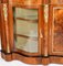 Antique Victorian Serpentine Burr Walnut Marquetry Credenza, 19th Century, Image 12