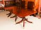 Antique Regency Revival Triple Pillar Dining Table, 19th Century, Image 11