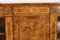 Antique Victorian Burr Walnut & Inlaid Breakfront Open Bookcase, 19th Century, Image 3