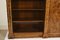 Antique Victorian Burr Walnut & Inlaid Breakfront Open Bookcase, 19th Century 13