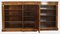 Antique Victorian Burr Walnut & Inlaid Breakfront Open Bookcase, 19th Century 10