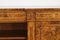 Antique Victorian Burr Walnut & Inlaid Breakfront Open Bookcase, 19th Century, Image 4