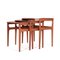 Tables Gigognes par Heltborg Mobler pour Heltborg Mobler, Danemark, 1960s, Set de 3 5