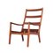 Danish Senator Armchair with Footstool by Ole Wanscher for Cado Mobler, 1960s, Set of 2, Image 4